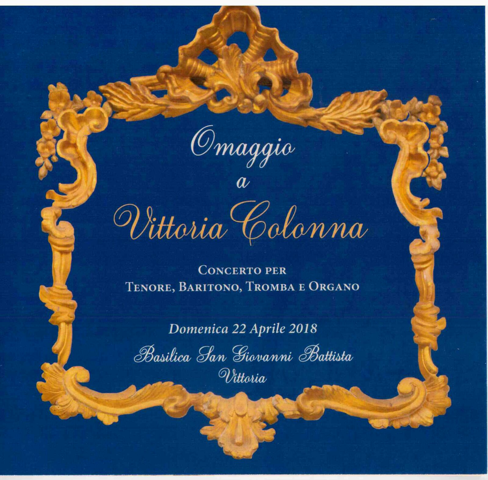 22 aprile. Omaggio a Vittoria Colonna. Concerto