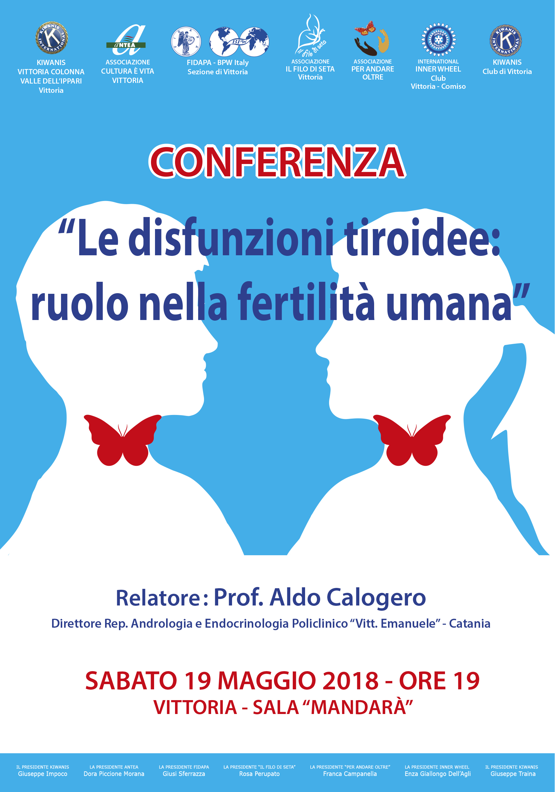 19 maggio – Le disfunzioni tiroidee: ruolo nella fertilità umana. Conferenza
