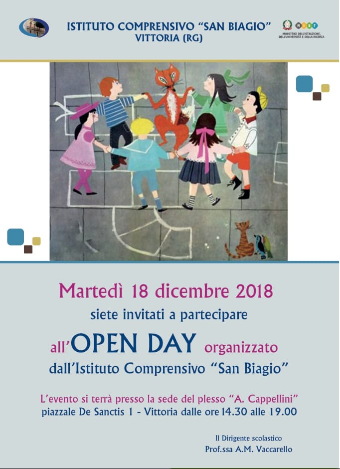 18 Dicembre – I.C. San Biagio Open Day