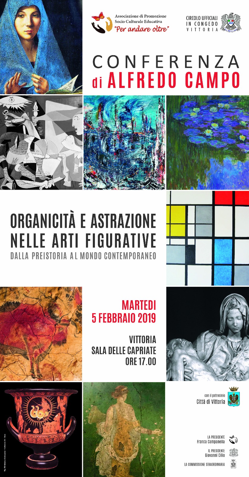 5 Febbraio: Organicità e astrazione nelle arti figurative. Conferenza di Alfredo Campo