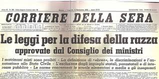 26 Gennaio: 1938, le leggi razziali in Italia – Conferenza