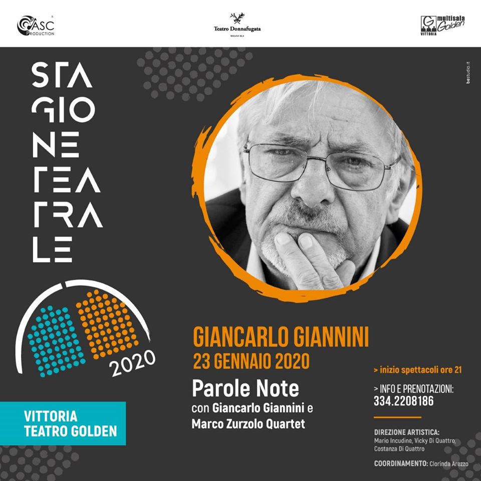 23 Gennaio – Giancarlo Giannini: Parole Note