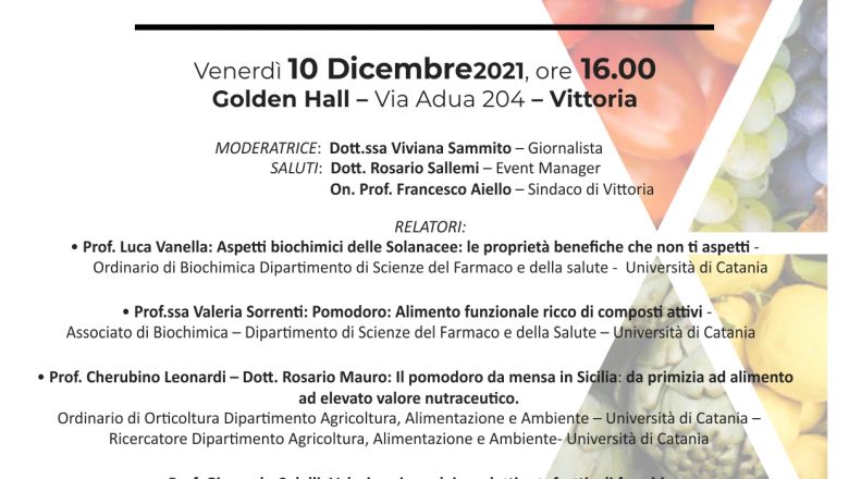 10 Dicembre Sala Golden: Workshop sul cibo