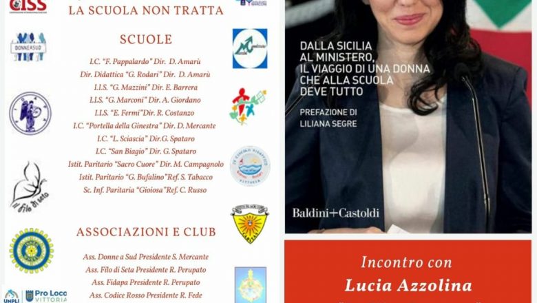 13 Dicembre – Sala Golden – Rete di Istituzioni, Scuole, Associazioni e Club:  Incontro con Lucia Azzolina.
