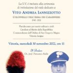 30 Novembre – Intitolazione Viale Vito Andrea Iannizzotto