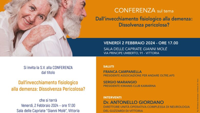 2 Febbraio 2024 – Dall’invecchiamento fisiologico alla demenza – Conferenza