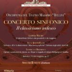 7 Aprile – Teatro Vittoria Colonna: Concerto Sinfonico – Orchestra del Teatro Massimo “Vincenzo Bellini” di Catania