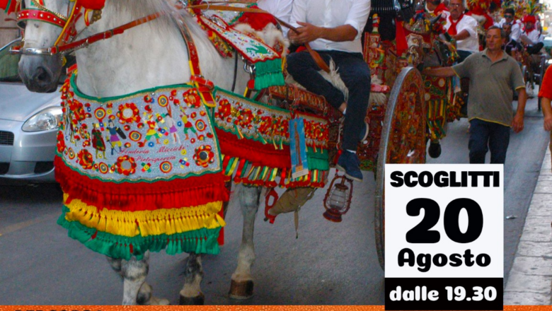 Sfilata del carretto siciliano – 20 agosto 2025 –  dalle 19:30 – SCOGLITTI